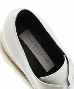 Flash Sale 🥰 Stella McCartney White Faux Leather Elyse Platform Derby Size 38 For 👩 Women 😍 -Stella McCartney Shop luxury women stella mccartney used shoes p79903 006