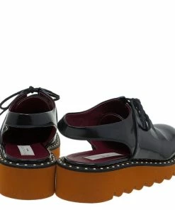 Buy 🛒 Stella McCartney Black Faux Leather Slingback Oxfords Size 39 For 👩 Women 🔥 -Stella McCartney Shop luxury women stella mccartney used shoes p87527 005