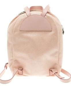 Best deal ⭐ Stella McCartney Pink Faux Leather Falabella 🎒 Backpack For 👩 Women ✔️ -Stella McCartney Shop luxury women stella mccartney used travel p108633 004