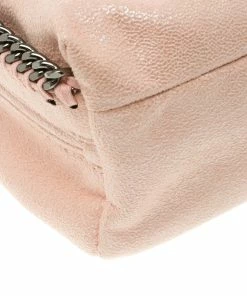 Best deal ⭐ Stella McCartney Pink Faux Leather Falabella 🎒 Backpack For 👩 Women ✔️ -Stella McCartney Shop luxury women stella mccartney used travel p108633 010