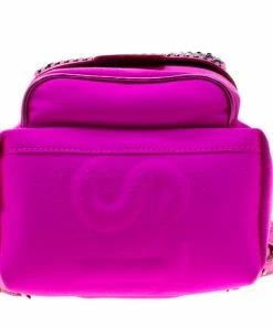 Best Pirce 🎁 Stella McCartney Dark Pink Nylon Falabella 🎒 Backpack For 👩 Women 😀 -Stella McCartney Shop luxury women stella mccartney used travel p194161 011