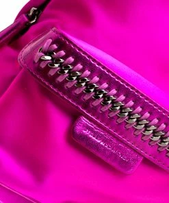 Best Pirce 🎁 Stella McCartney Dark Pink Nylon Falabella 🎒 Backpack For 👩 Women 😀 -Stella McCartney Shop luxury women stella mccartney used travel p194161 1556694372 013