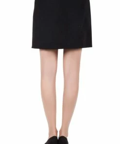 Flash Sale 🌟 Stella McCartney Black Wool Jeanne Face Embroidered Melton Mini 👗 Skirt S For 👩 Women 🔥 -Stella McCartney Shop luxury women used clothes p203972 001