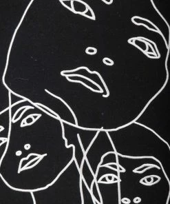 Flash Sale 🌟 Stella McCartney Black Wool Jeanne Face Embroidered Melton Mini 👗 Skirt S For 👩 Women 🔥 -Stella McCartney Shop luxury women used clothes p203972 003