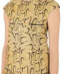 New 😀 Stella McCartney Yellow Python Pattern Jacquard Zip Detail Mini 👗 Dress S For 👩 Women 🌟 -Stella McCartney Shop luxury women used clothes p204583 006